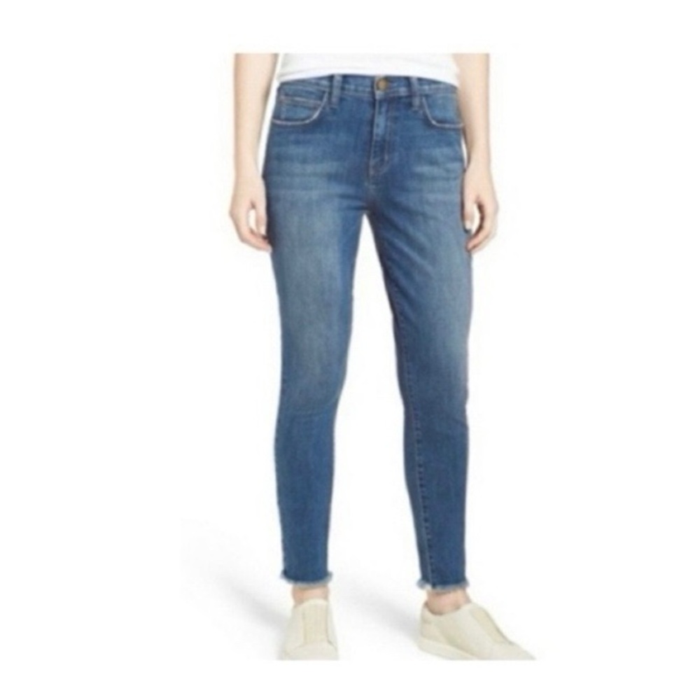Current/Elliott The High Waist Stiletto Raw Hem Jeans